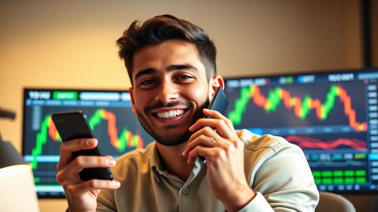 Funded trader celebrating an instant crypto payout notification