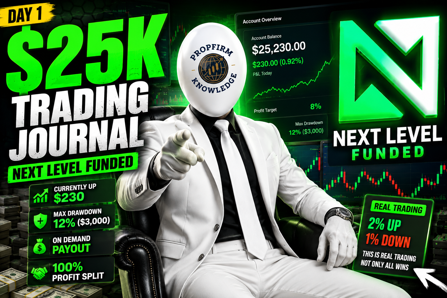 Trading My $25K Next Level Funded Account Until My First Payout